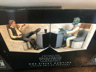 Gentle Giant Star Wars Mos Eisley Cantina Bookends Lim.  Ed.  2359/3500 Open Box