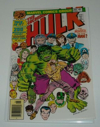 Hi Grade Key 1976 Marvel Incredible Hulk 200 Anniversary Issue Below Guide