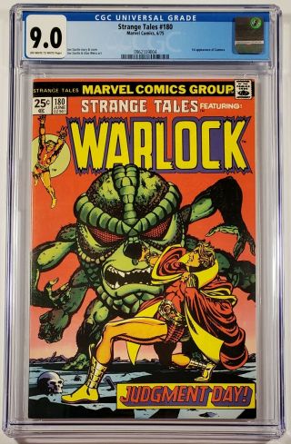 1975 Marvel Comics Strange Tales 180 Cgc 9.  0 Ow/w 1st Gamora Gotg