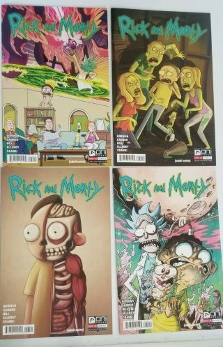 Rick And Morty 1 (5th) 2 (4th) 3 (1st) 4 (2nd) Printings All In Shape
