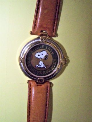 Collectibles/ Peanuts Snoopy Armitron Watch/ Rare Model Al21,  900/200 Vintage