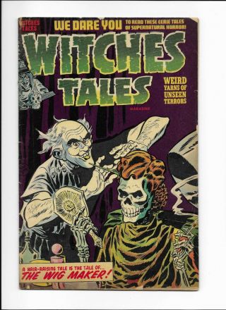 Witches Tales 23 == Vg/fn Insane Skull Cover Pre - Code Horror Harvey 1953