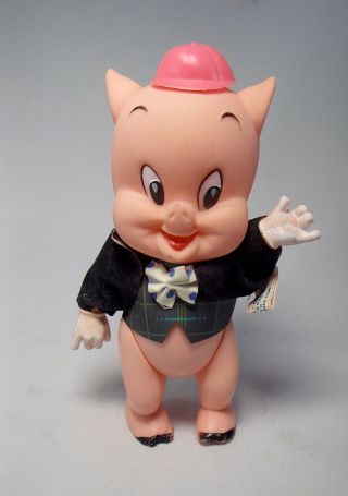 1970 8 " Porky Pig Vinyl Figure Rare The R.  Dakin & Company Toy Doll Looney Tunes