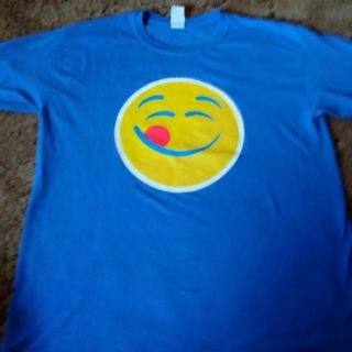 Smiley Face Say It With Pepsi Blue Size Large T Shirt