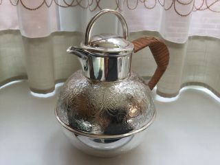 Vintage Silver Plated Chased Guernsey Milk Jug