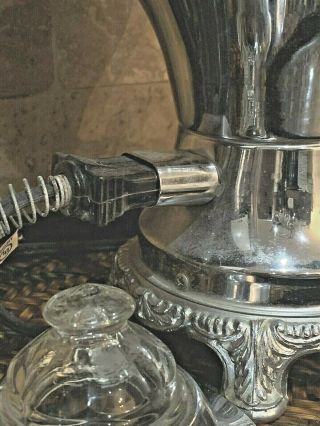 Electric Tea Set,  Coffee Pot Creamer & Sugar Bowl/Lid United Metal Goods 6
