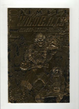 Wildcats 1 Gold Foil Cover Variant Vf - 7.  5 Jim Lee