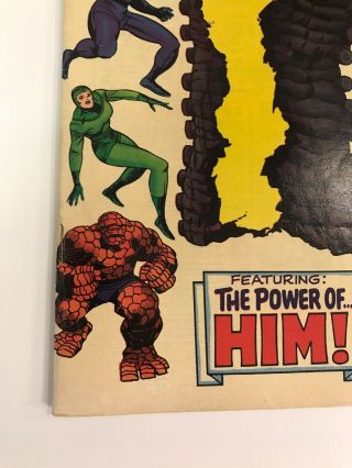 The Fantastic Four 67 Marvel Comics 1967 Jack Kirby FN,  1st Warlock App.  (Him) 4