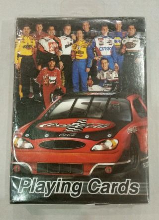 Coca - Cola Official Soft Drink Of Nascar Playing Cards
