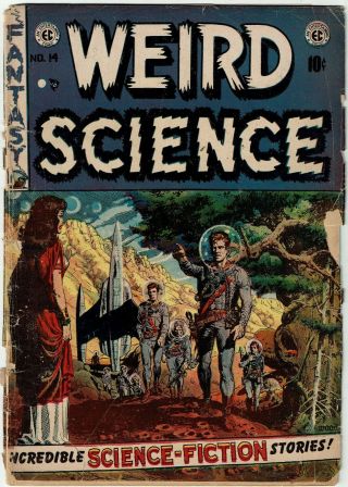 Weird Science 14 Ec 1952 Pre Code Classic Wood Cover/art Low Grade