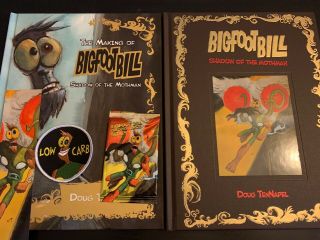 Bigfoot Bill Graphic Novel And Ashcan - Doug Tennapel Indigogo - Signed,  Sketched