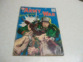 Our Army At War 68 1958 " End Of The Line " Dc Comics 10 Cent Comic