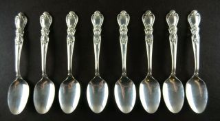 Heritage Set Of 8 Teaspoons Spoons 1847 Rogers Silverplate Flatware