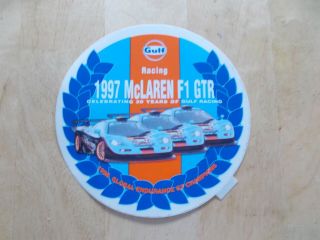 Rare Official 1997 Mclaren F1 Gtr 30 Years Gulf Racing Decal Sticker Bmw