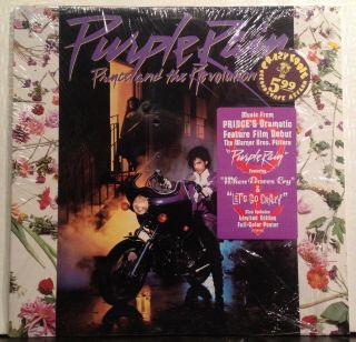 Prince Purple Rain Lp Ex,  Vinyl In Shrink W/ Sticker And Poster