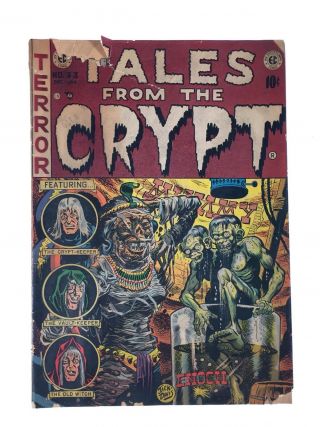 Tales From The Crypt 33 Vintage Ec Comic Origin Of Crypt Keeper 1952