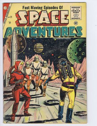 Space Adventures 21 (gvg) 1956 Charlton Comics Science Fiction (c 24761)