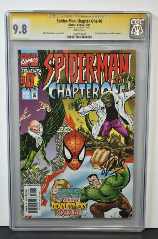 Spider - Man: Chapter One 0 (1999) Cgc Graded 9.  8 Signature Series Sign Stan Lee