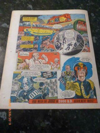 2000AD Prog 2 comic (Feb 1977) No Gift 1st Judge Dredd.  VG, . 6