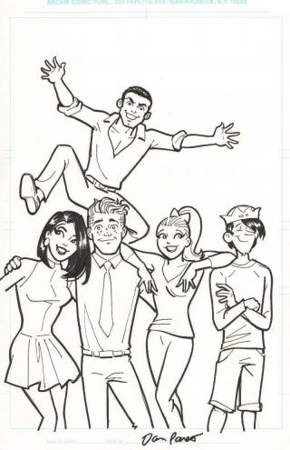 Archie,  Betty,  Veronica Cover Art 3 - Dan Parent - Signed -