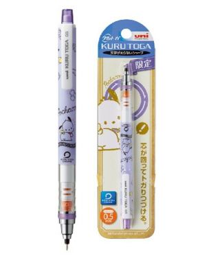 Sanrio Pochacco Uni Kuru Toga 0.  5mm Mechanical Pencil (m5 - 650sr 1p.  Pct)