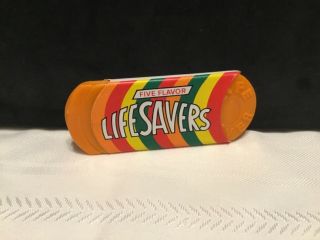 Vintage Advertising Life Savers Candy Plastic Comb And Mirror Set