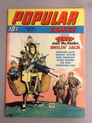 Popular Comics 79,  Nm - (9.  2),  1942 Dell Comics,  Terry And The Pirates And More