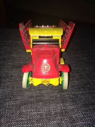 Vintage Yellow & Red Coca Cola Cast Iron Delivery Truck 2