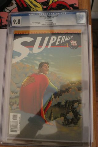 All - Star Superman 1 (dc,  2006) Cgc Nm/mt 9.  8 White Pages