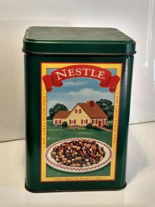 Vintage Nestle Toll House Cookie Tin 1970s Limited Edition Four Seasons