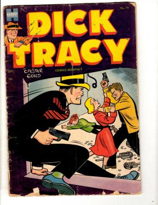 Dick Tracy 79 Vg Harvey Golden Age Comic Book Chester Gould Cover Art Jl28