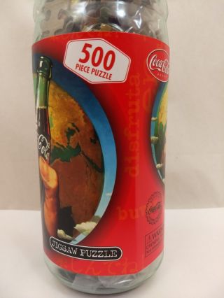 Coca - Cola Bottle Bank w/ 500 Piece 19 