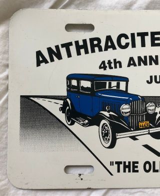 1989 Anthracite Region AACA Antique Car Show Metal License Plate Hazelton PA 2