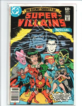 The Secret Society Of - Villains Special 1 Newsstand - 1977 - Very Fine,