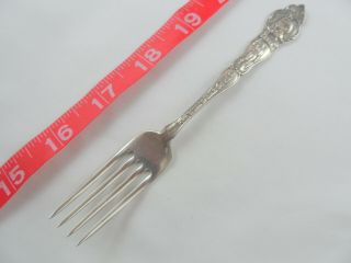 Antique Alaska Sterling Souvenir Fork,  No Spoon - 5 - 3/4 " Seward Mining Swastika