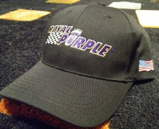 ⭐⭐ Royal Purple Synthetic Motor Oil Snapback Hat Cap Black ⭐⭐