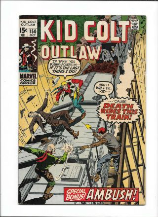 Kid Colt Outlaw 150 [1970 Fn - Vf] " Ambush "