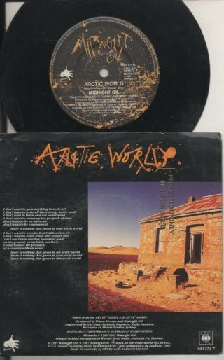 Midnight Oil Rare 1997 Australian Promo Only 7 " Oop P/c Single " Dreamworld "