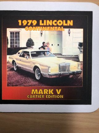 1979 Lincoln Continental Mark V Cartier Edition Mouse Pad 3