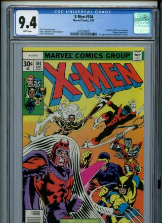 X - Men 104 Cgc 9.  4 1977 1 Cover 1963 Magneto App 1st Starjammers Claremont