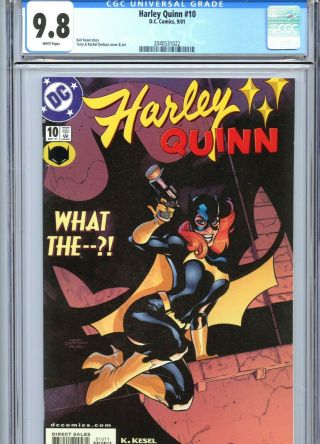 Harley Quinn 10 Cgc 9.  8 White Pages Dc Comics 2001