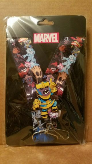 Sdcc 2019 Marvel Exclusive Skottie Young Thanos Pin Lanyard