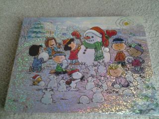 Springbok Peanuts Winter Wonderland 500 Pc Snoopy Gang 80s Jigsaw Puzzle