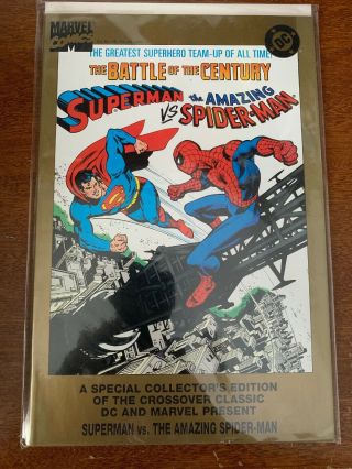Dc And Marvel Present Superman Vs The Spider - Man Nm - 1995 Reprint Key