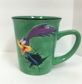 Looney Tunes Road Runner Warner Bros Coffee Mug Cup Embossed 3 - D