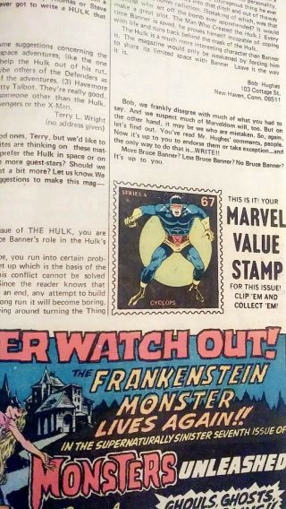 Incredible Hulk 180 Marvel Value Stamp Intact 1st Cameo Wolverine 4