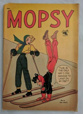 Mopsy No.  16 Golden Age Comic Book 1953 Gga 16 Teen Good Girl Anc St.  John
