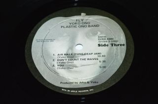 YOKO ONO Fly 2 - LP Apple Records Canada SVBB - 3380 VG/VG/VG,  Art Rock John Lennon 5