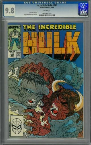 Cgc 9.  8 Incredible Hulk 341,  Todd Mcfarlane Art