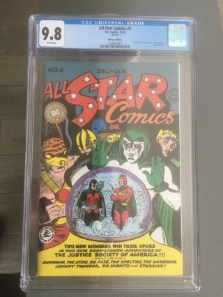 Dc All Star Comics 8 Mexican Reprint 1st Appearance Of Wonder Woman Cgc 9.  8